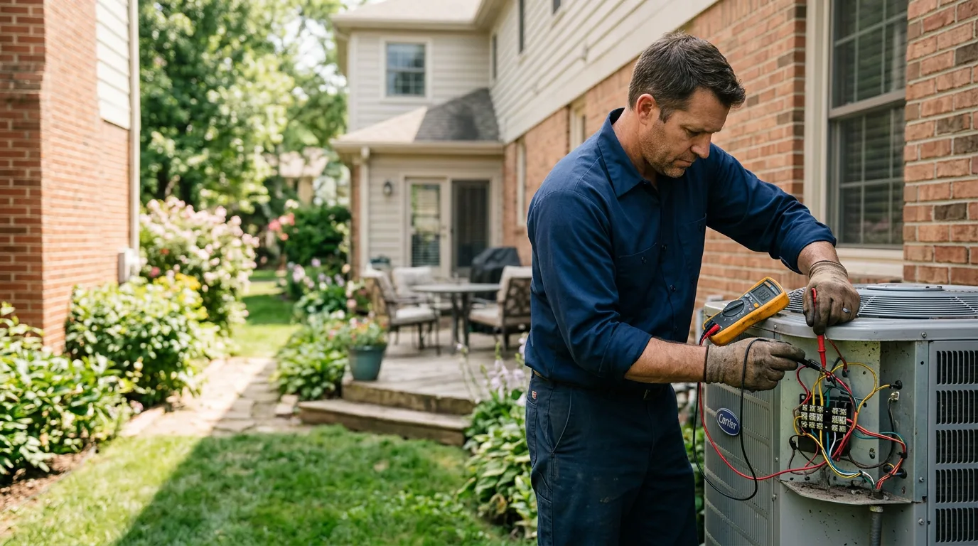 HVAC technician working near San Gabriel, CA